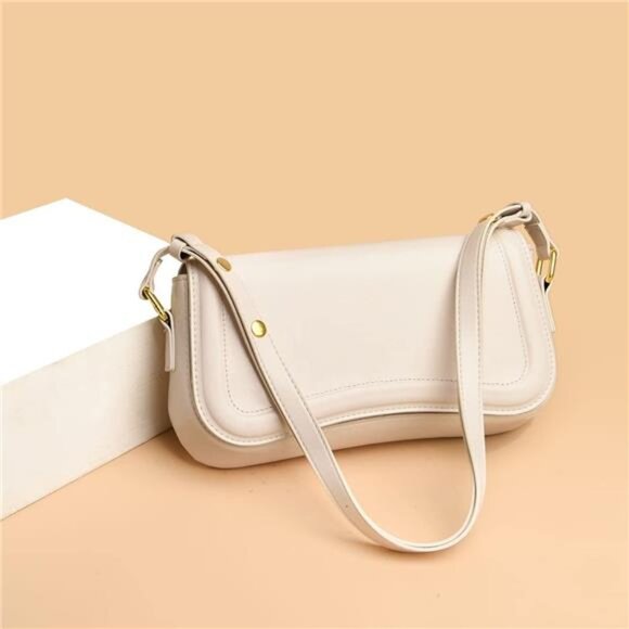 Retro Classic Shoulder Bag - Zipper Closure Clutch Tote Handbag for Women - Picture 3 of 8